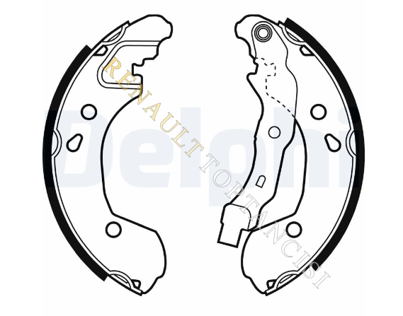 Arka Fren Balata Takımı (Kampanalı) Clio 3 Modus 7701208357