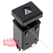 Dörtlü Flaşör Düğmesi Renault R9 R11 7700765726