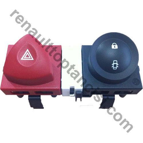 Dörtlü Flaşör Merkezi Kilit Düğmesi Megane 2 8200407415