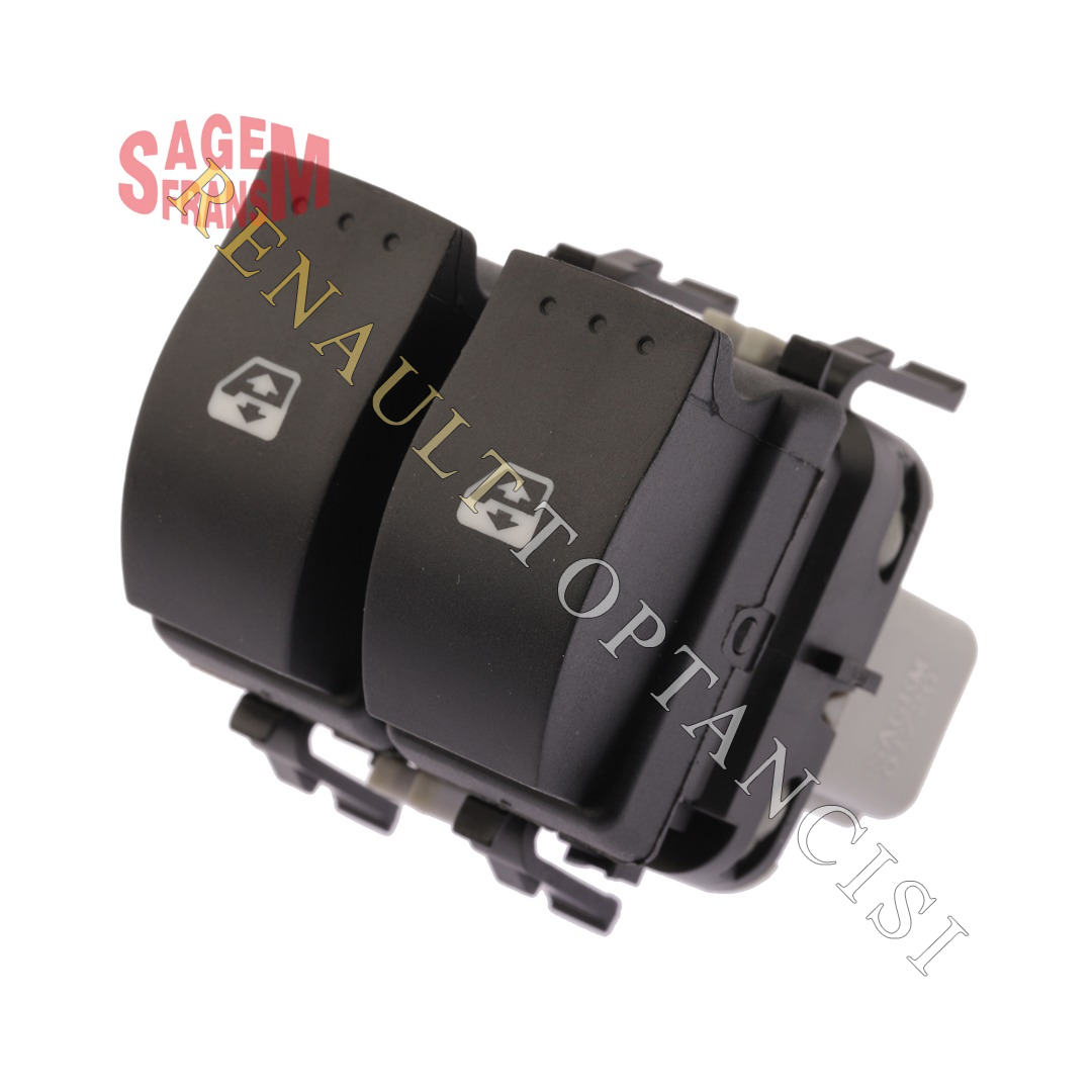 Cam Açma Kapama Düğmesi Sol Ön Megane 2 Gri Soket 8200315042