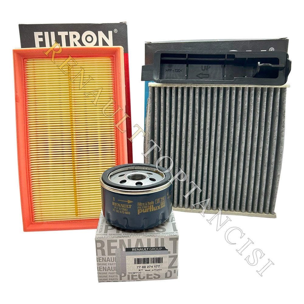 Renault Clio 3 1.4-1.6 16V Periyodik Filtre Bakım Seti Bujisiz