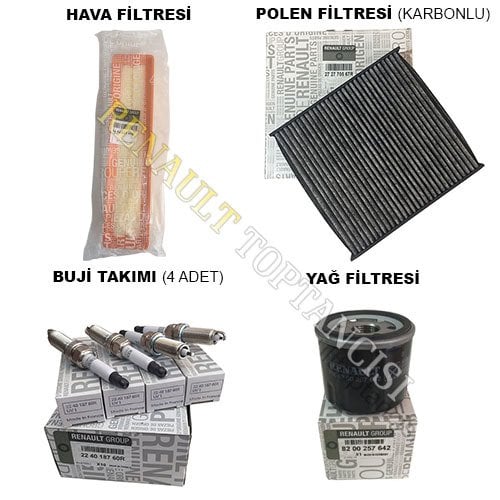 Renault Symbol 2 1.2 1.6V Periyodik Filtre Bakım Seti