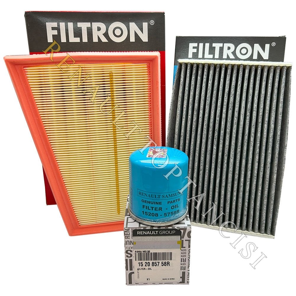 Renault Fluence H4M Motor Tipi 1.6 16V Periyodik Filtre Bakım Seti Bujisiz