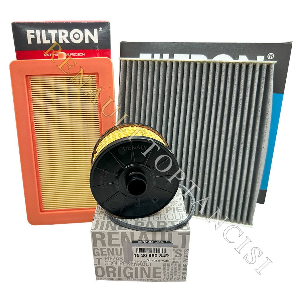 Renault Clio 5 Captur 2 1.0 TCe 1.3 TCe Periyodik Filtre Bakım Seti