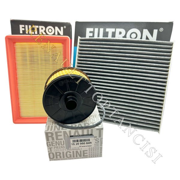 Renault Clio 5 1.0 TCe 1.3 TCe Periyodik Filtre Bakım Seti 2021 Model ve Sonrası