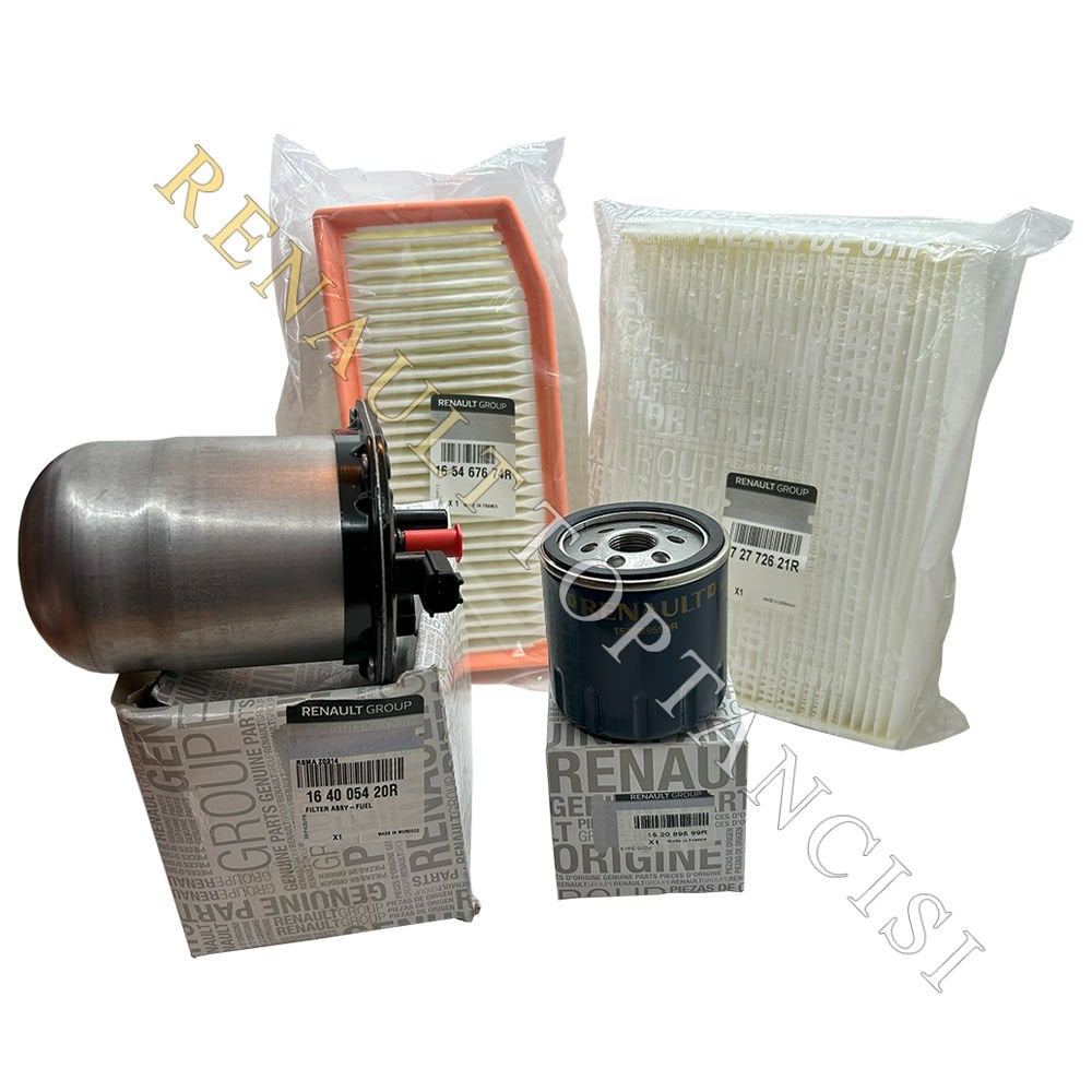 Dacia Dokker Periyodik Filtre Bakım Seti 1.5 dCi Komple Mazot Filtreli