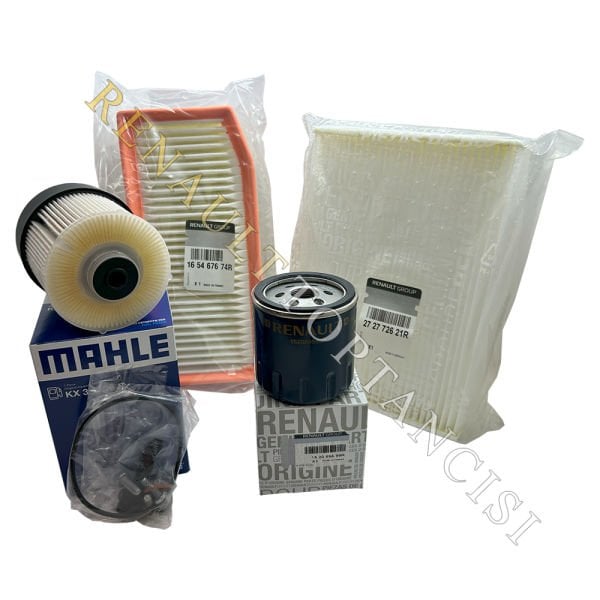 Dacia Dokker Periyodik Filtre Bakım Seti 1.5 dCi Mahle Mazot Filtreli