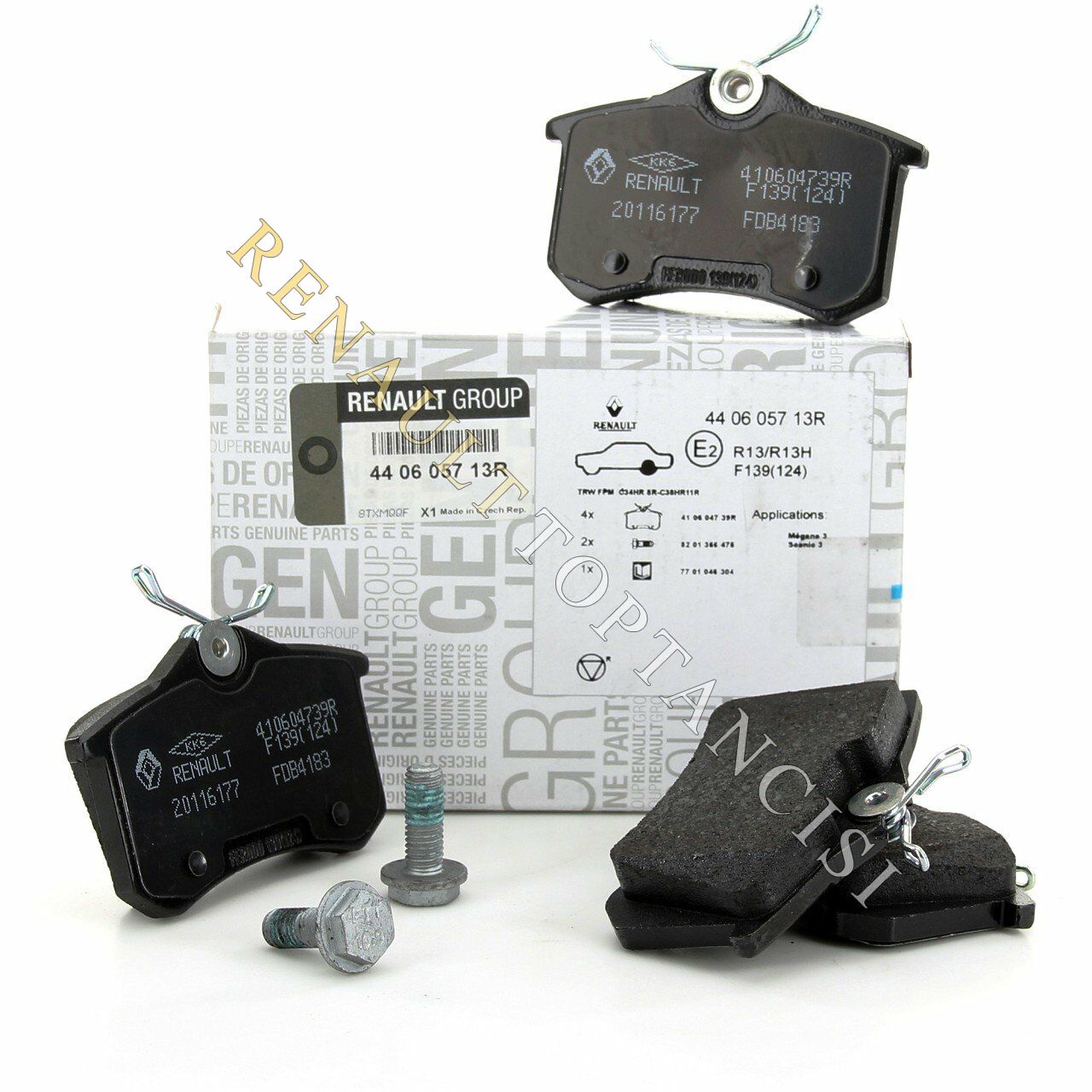 Arka Fren Balatası Megane 3-4 Fluence Clio 3 Disk 440605839R 440605713R