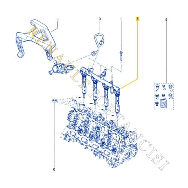 Enjektör + Enjektör Rampası Takımı Megane 4 Koleos Duster 2 Austral 1.3 TCe H5H 175207275R 175201876R