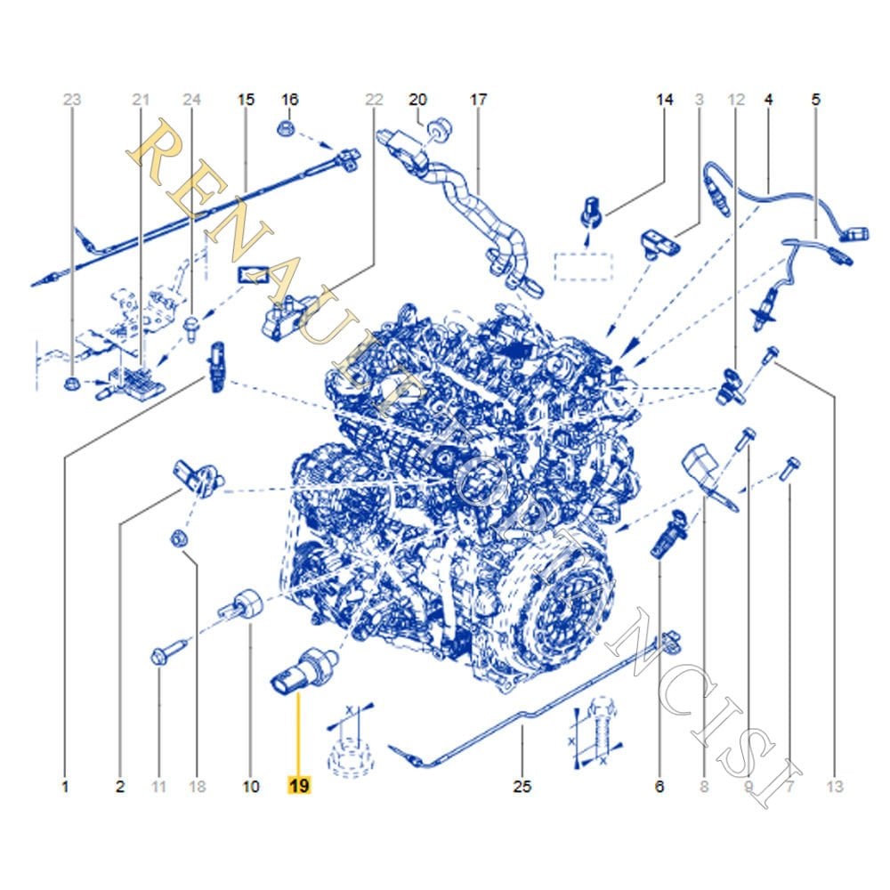 Yağ Basınç Müşürü  Megane 4 Kadjar Clio 4 Austral Rafale 252405053R 252401199R