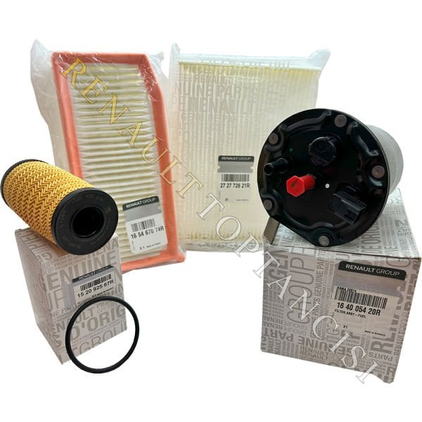 Renault Express 1.5 Blue Dci Euro 6 Periyodik Filtre Bakım Seti Mazot Filtreli