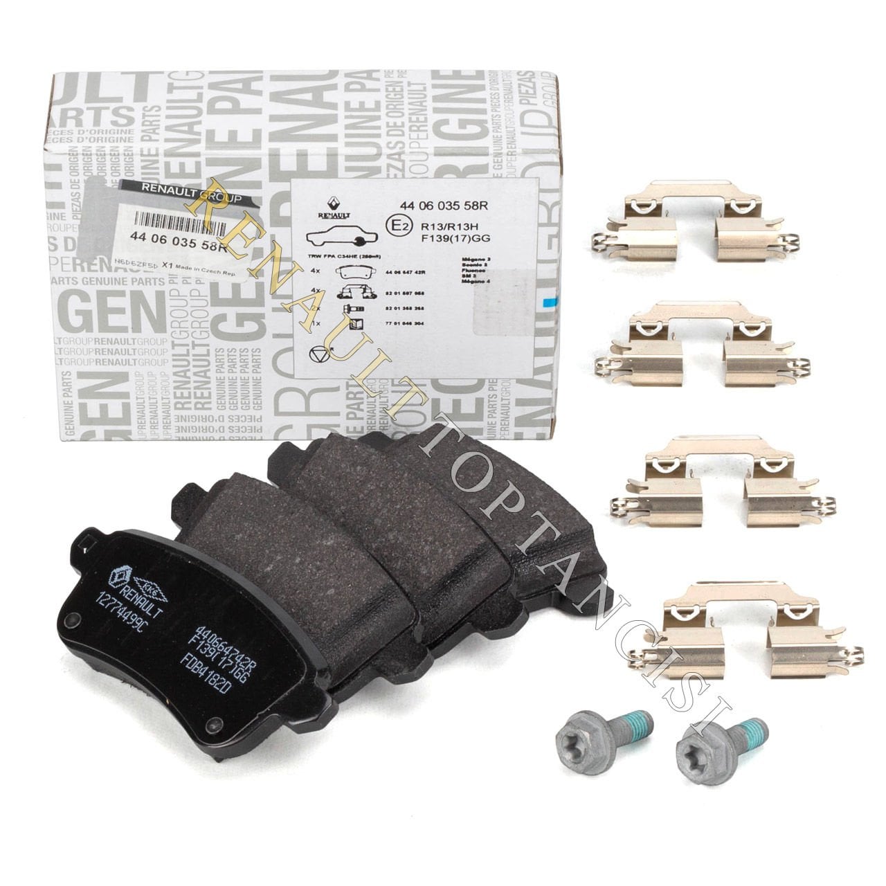 Arka Fren Balatası Megane 3-4 Fluence Scenic 3 Clio 5 Otomatik El Freni 440603558R