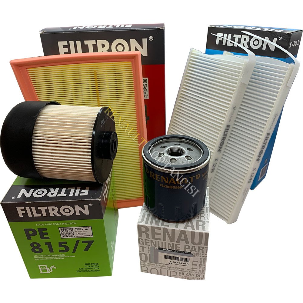 Renault Kangoo 2 1.5 dCi Periyodik Filtre Bakım Seti