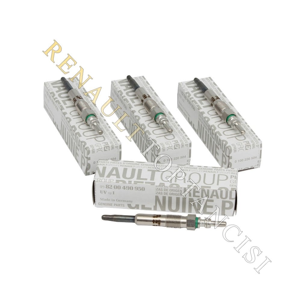 Kızdırma Isıtma Bujisi Takımı Clio 2-3 Megane 2 Kangoo 1.5 dCi Trafic 1.9 dCi 8200490950
