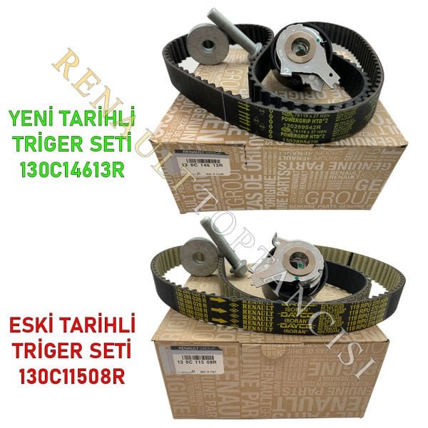 Eksantrik Triger Seti Clio 4 Megane 4 Symbol 2 Dacia Dokker Lodgy Duster Kangoo Kadjar 1.5 dCi Euro 5 130C11508R 130C14613R