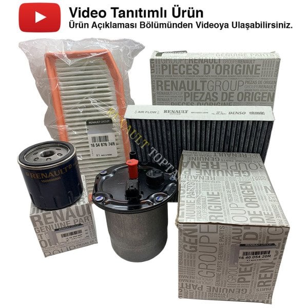 Renault Symbol 2 1.5 dCi Periyodik Filtre Bakım Seti