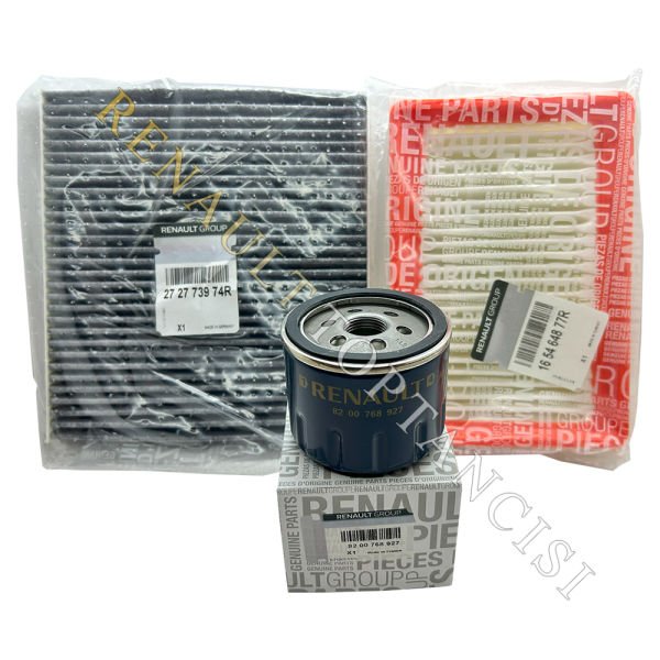 Renault Clio 5 1.0 SCe 2021 Sonrası Periyodik Filtre Bakım Seti