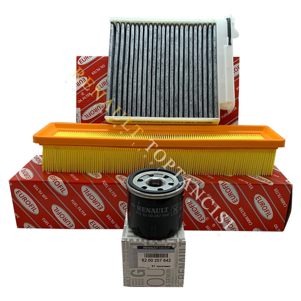 Renault Clio 3 1.2 16V Periyodik Filtre Bakım Seti Bujisiz