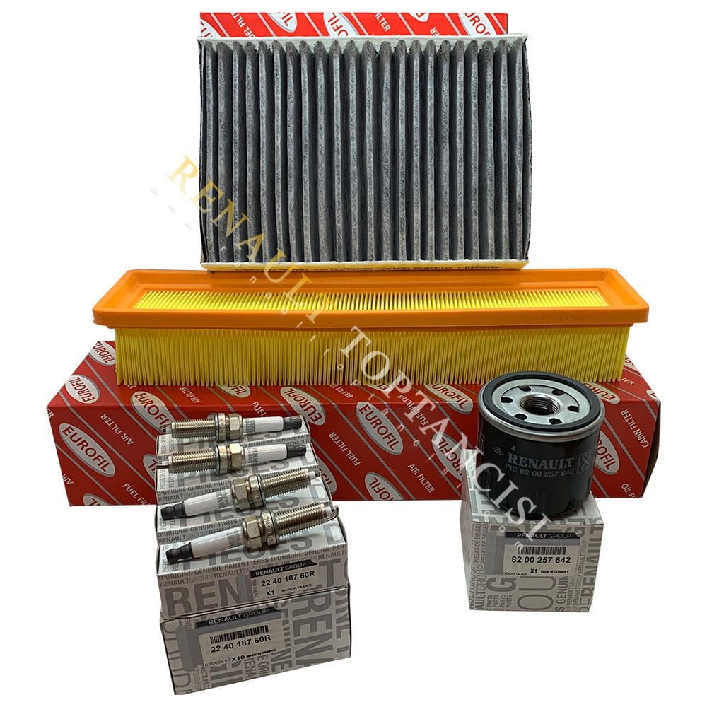 Renault Clio 2 1.2 16V Periyodik Filtre Bakım Seti Bujili