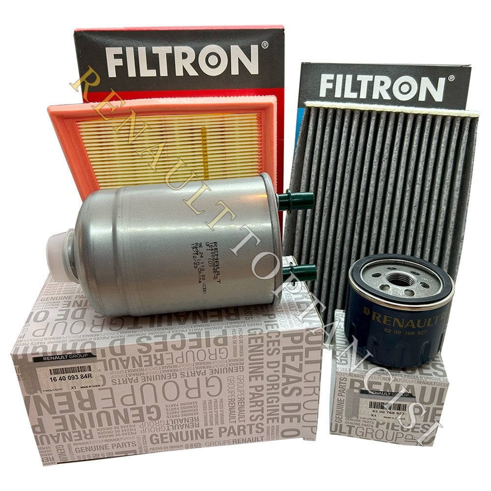 Renault Fluence 1.5 dCi Periyodik Filtre Bakım Seti Mazot Filtreli